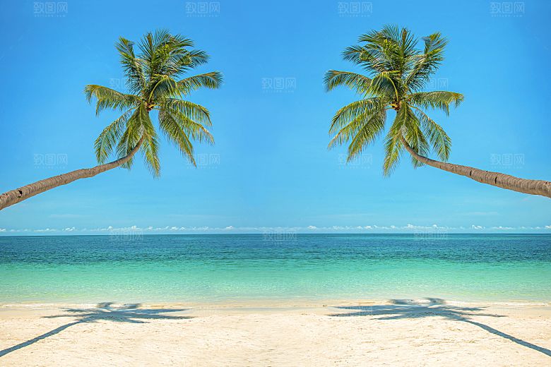 高清海景海滩沙滩海边大海蓝色海岸素材