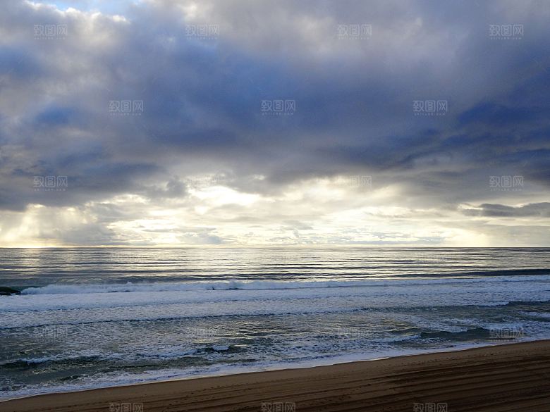 高清海景海滩沙滩海边大海蓝色海岸素材