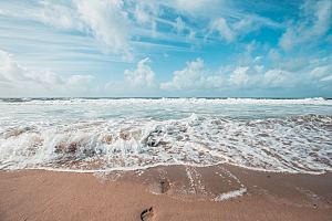 高清海景海滩沙滩海边大海蓝色海岸