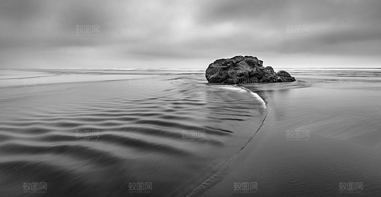 高清海景海滩沙滩海边大海蓝色海岸