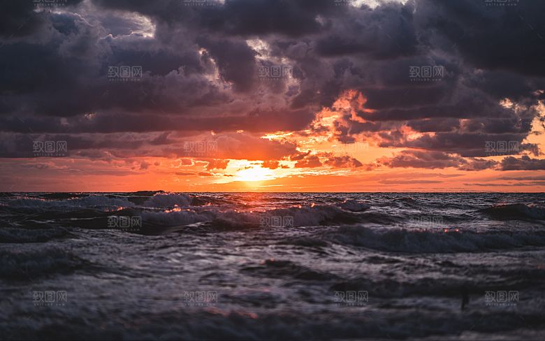 高清海景海滩沙滩海边大海蓝色海洋海岸