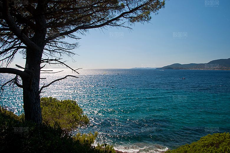 高清海景海滩沙滩海边大海蓝色海洋海岸素材