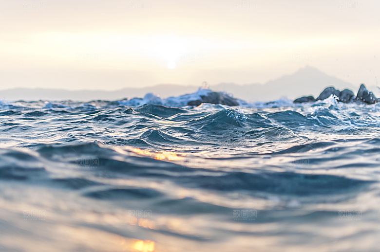 高清海景海滩沙滩海边大海蓝色海洋海岸