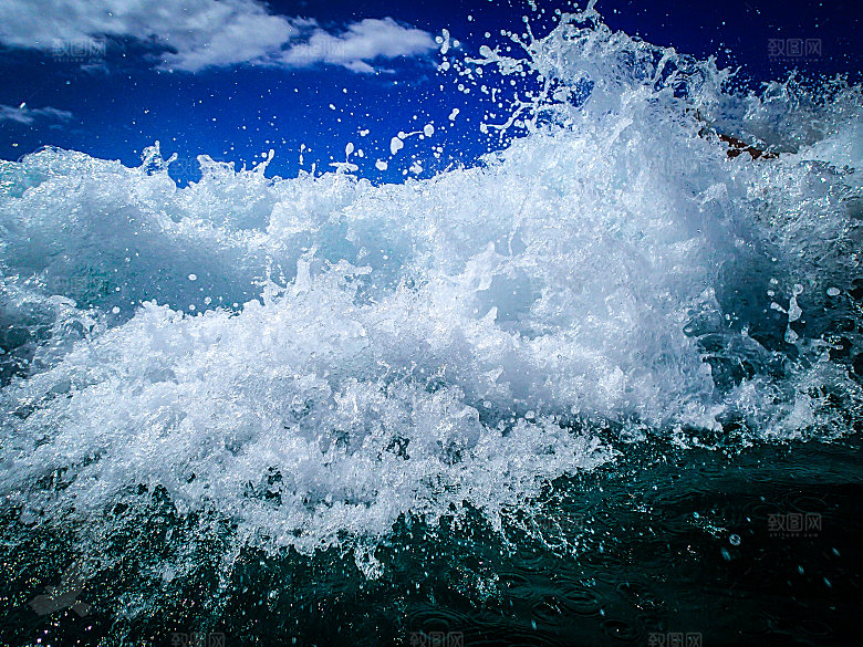 高清海景海浪海滩沙滩海边大海蓝色海岸素材