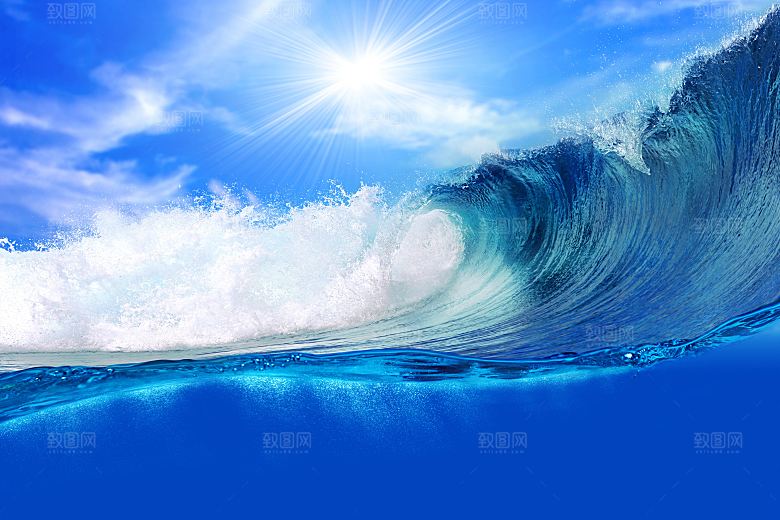 高清海景海浪海滩沙滩海边大海蓝色海岸素材