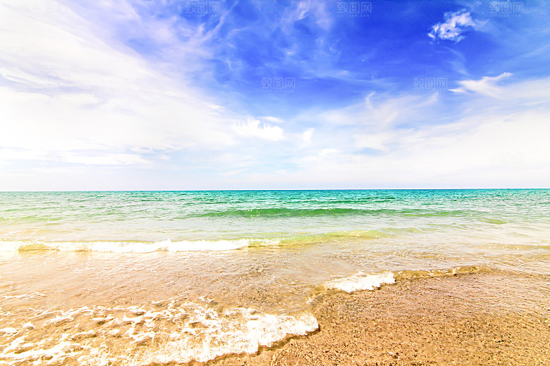 高清海景海滩沙滩海边大海蓝色海洋壁纸