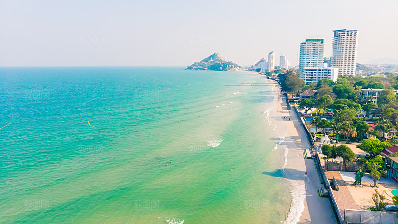 高清海景海滩沙滩海边大海蓝色海洋壁纸素材