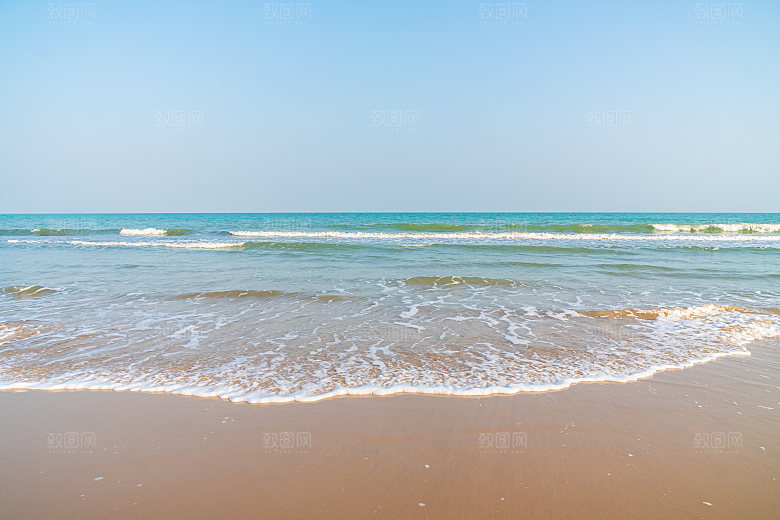 高清海景海滩沙滩海边大海蓝色海洋壁纸