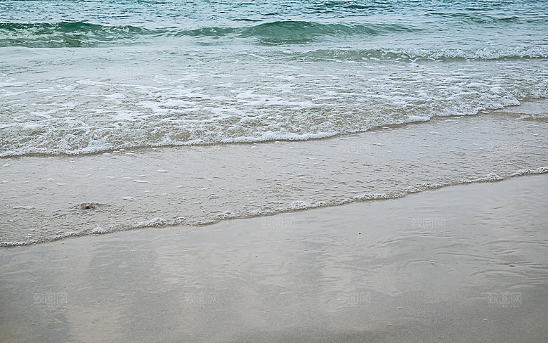 高清海景海滩沙滩海边大海蓝色海洋壁纸素材