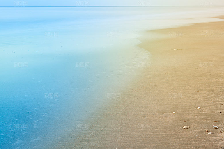 高清海景海滩沙滩海边大海蓝色海洋壁纸素材