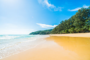 高清海景海滩沙滩海边大海蓝色海洋壁纸