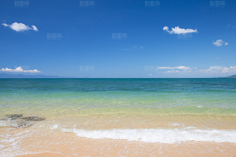 高清海景海滩沙滩海边大海蓝色海洋壁纸