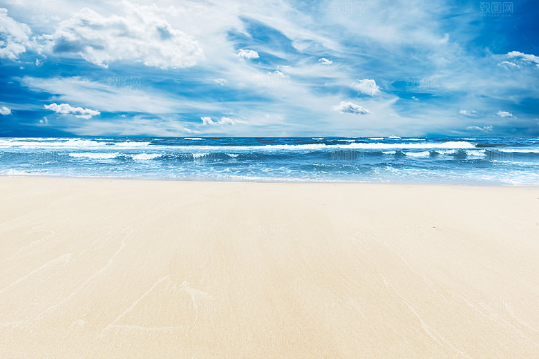 高清海景海滩沙滩海边大海蓝色海洋壁纸
