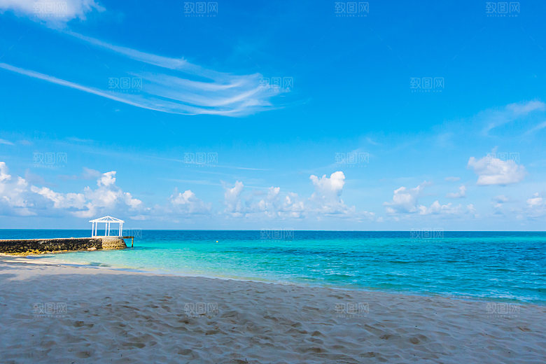 高清海景海滩沙滩海边大海蓝色海洋壁纸