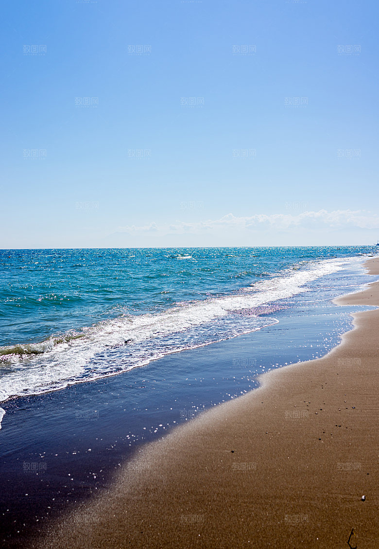 高清海景海滩沙滩海边大海蓝色海洋壁纸