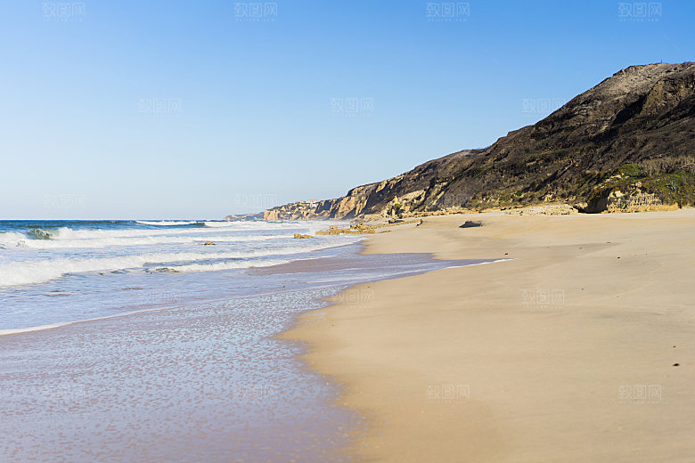 高清海景海滩沙滩海边大海蓝色海洋壁纸