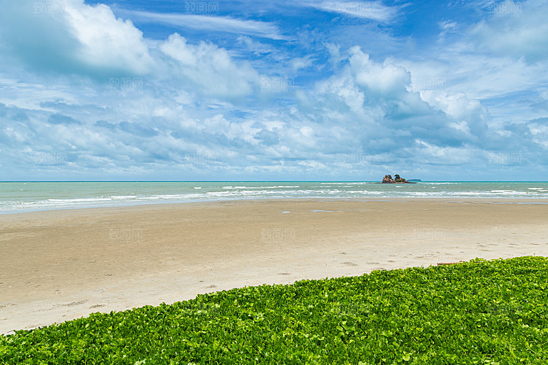 高清海景海滩沙滩海边大海蓝色海洋壁纸