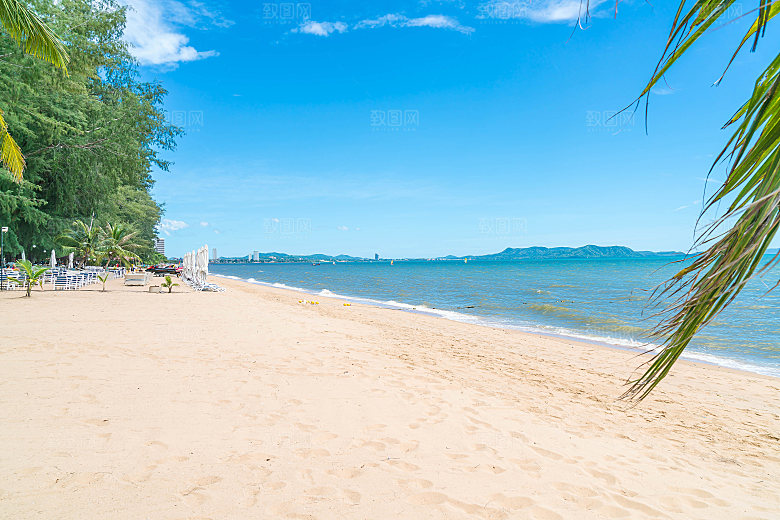 高清海景海滩沙滩海边大海蓝色海洋壁纸
