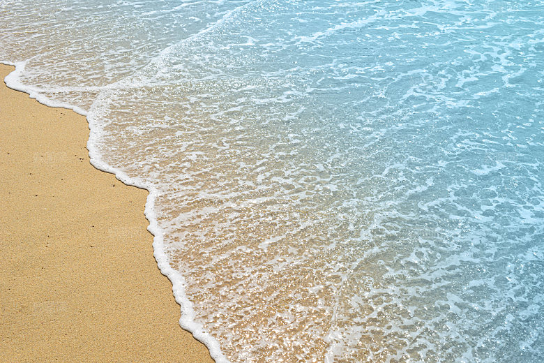 高清海景海滩沙滩海边大海蓝色海洋壁纸素材