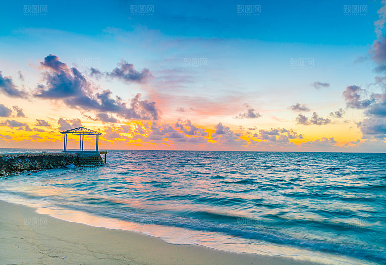 高清海景海滩沙滩海边大海蓝色海洋壁纸