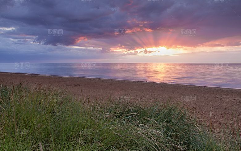 高清海景海滩沙滩海边大海蓝色海洋壁纸素材