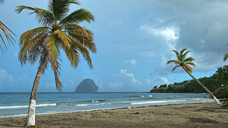 高清海景海滩沙滩海边大海蓝色海洋壁纸