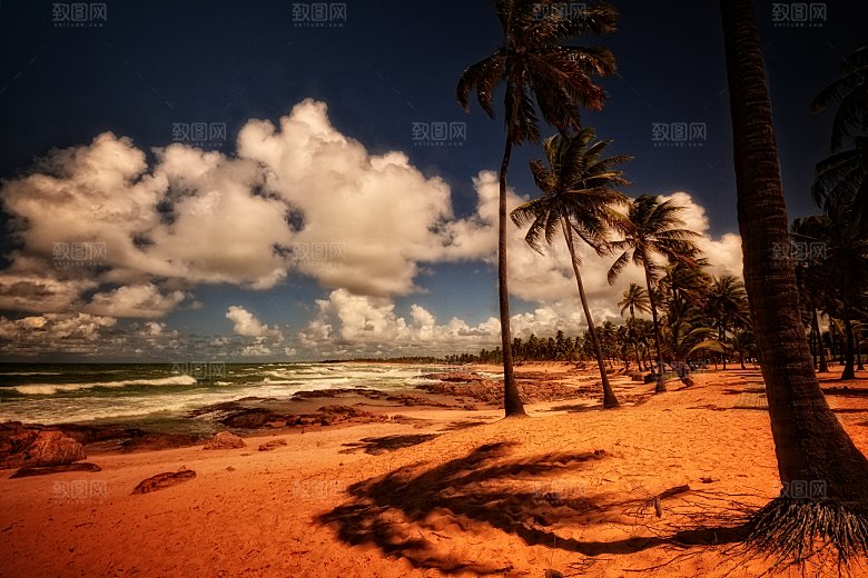 高清海景海滩沙滩海边大海蓝色海洋壁纸
