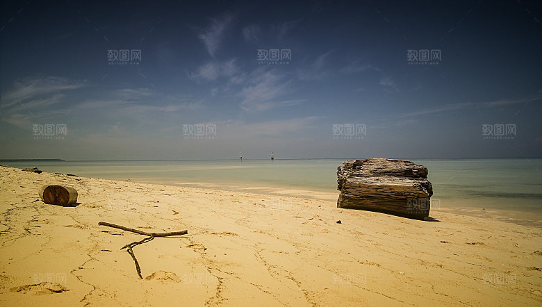 高清海景海滩沙滩海边大海蓝色海洋壁纸