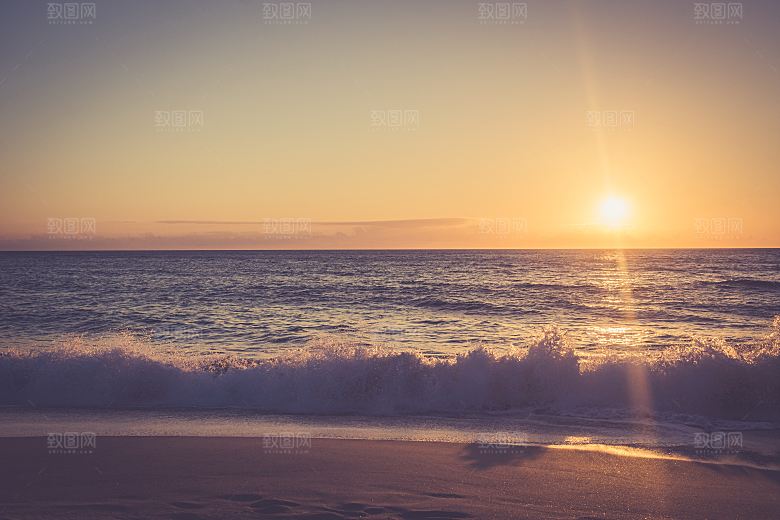 高清海景海滩沙滩海边大海蓝色海洋壁纸素材