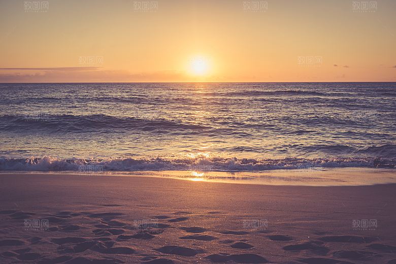 高清海景海滩沙滩海边大海蓝色海洋壁纸素材