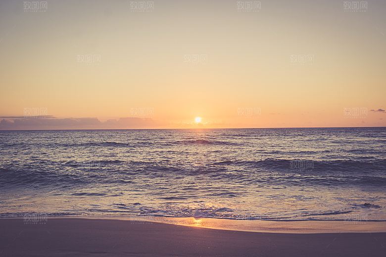 高清海景海滩沙滩海边大海蓝色海洋壁纸素材