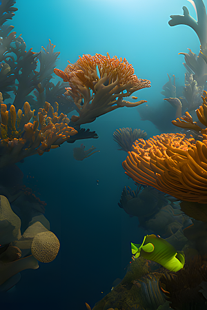 海底珊瑚图片素材