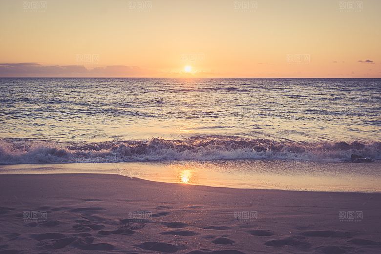 高清海景海滩沙滩海边大海蓝色海洋壁纸素材