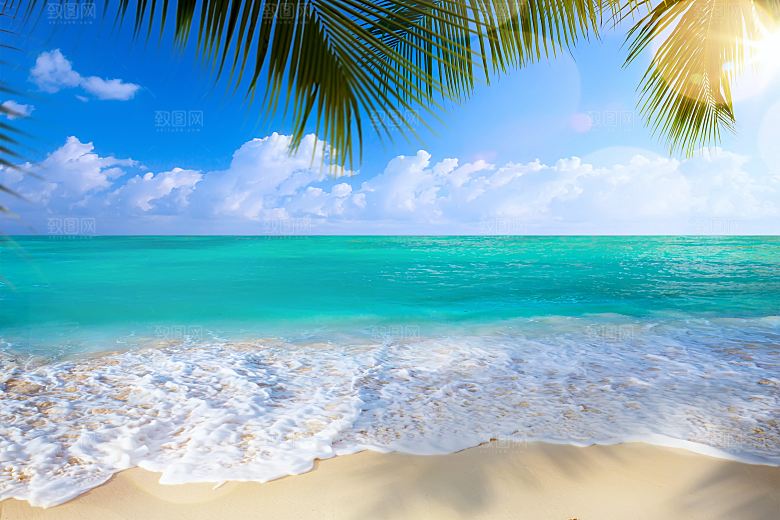 高清海景海滩沙滩海边大海蓝色海洋壁纸