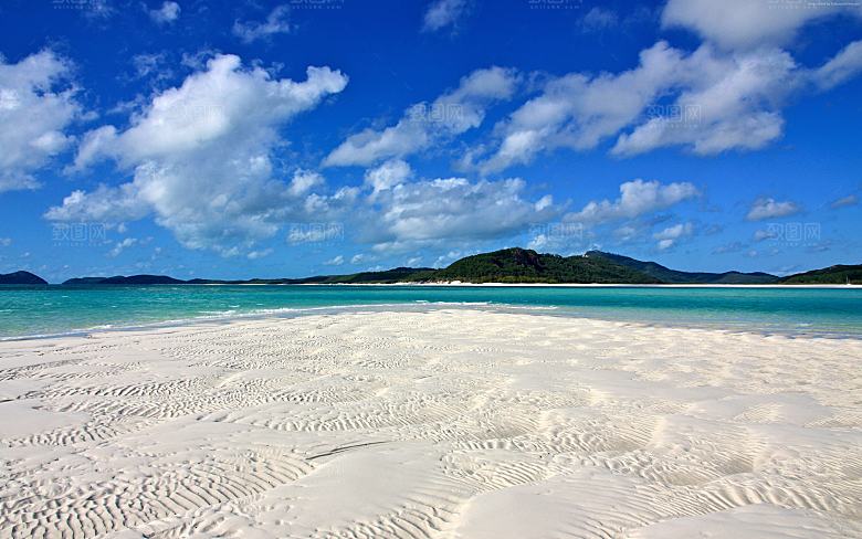 高清海景海滩沙滩海边大海蓝色海洋壁纸