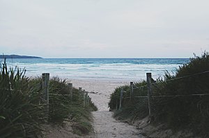 高清海景海滩沙滩海边大海蓝色海洋壁纸素材