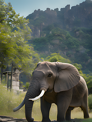 大象摄影图片素材