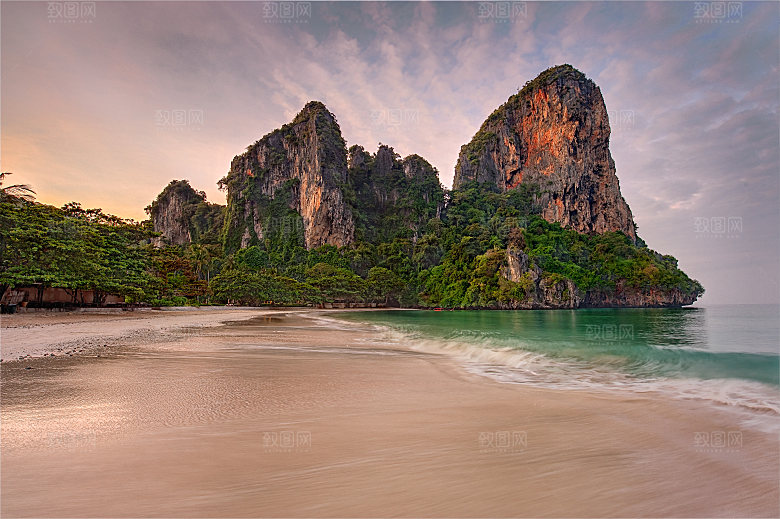 高清海景海滩沙滩海边大海蓝色海洋壁纸素材
