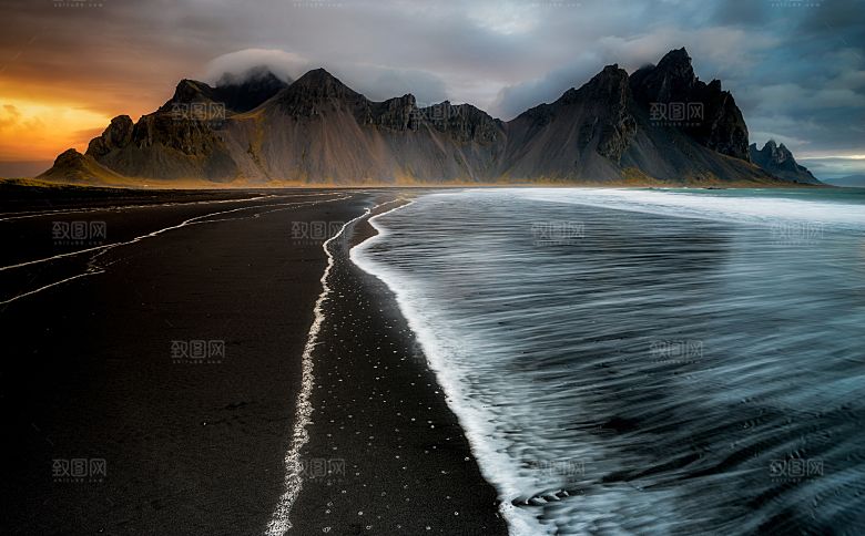 高清海景海滩沙滩海边大海蓝色海洋壁纸素材