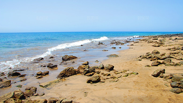 高清海景海滩沙滩海边大海蓝色海洋壁纸
