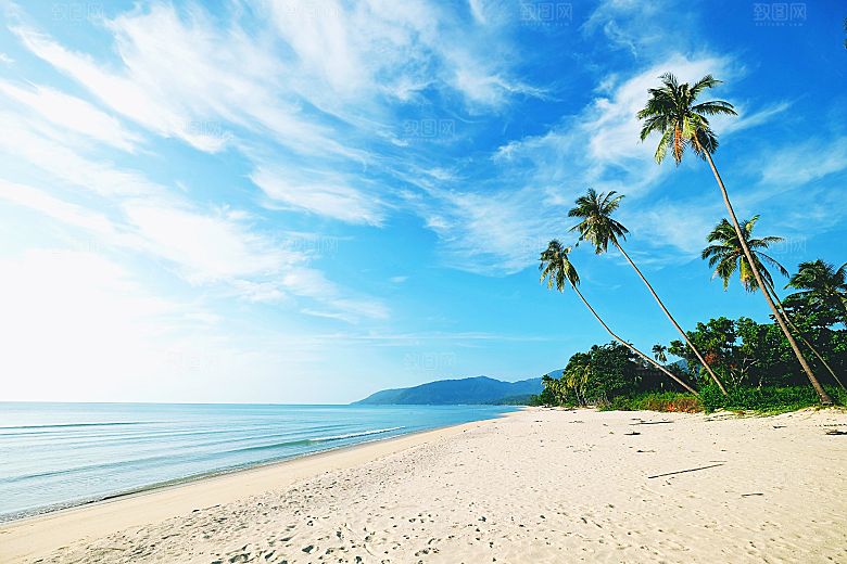高清海景海滩沙滩海边大海蓝色海洋壁纸