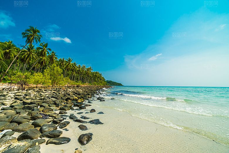 高清海景海滩沙滩海边大海蓝色海洋壁纸