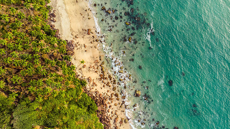 高清海景海滩沙滩海边大海蓝色海洋壁纸