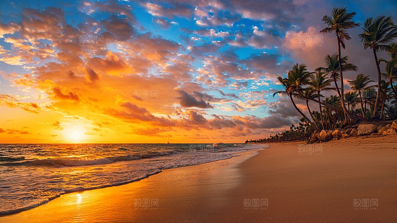 高清海景海滩沙滩海边大海蓝色海洋壁纸