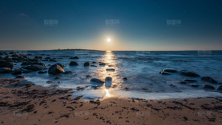 高清海景海滩沙滩海边大海蓝色海洋壁纸素材