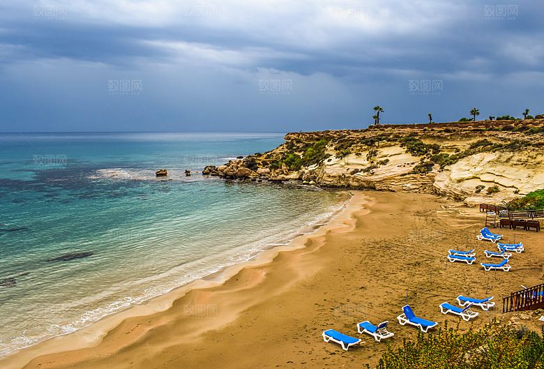 高清海景海滩沙滩海边大海蓝色海洋壁纸