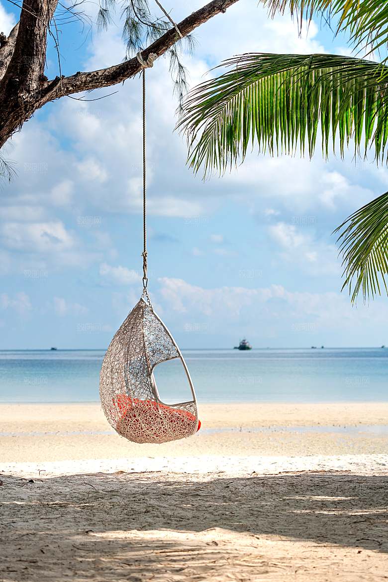 高清海景海滩沙滩海边大海蓝色海洋壁纸素材