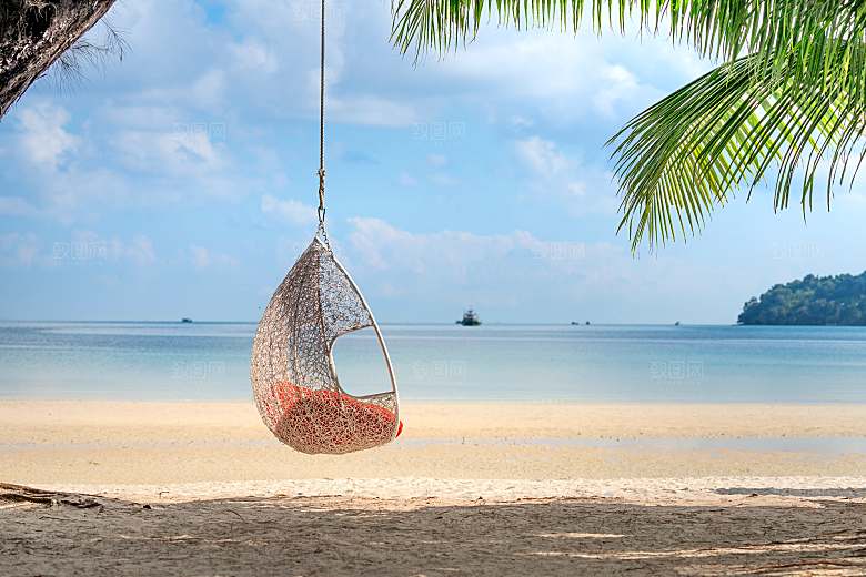 高清海景海滩沙滩海边大海蓝色海洋壁纸素材