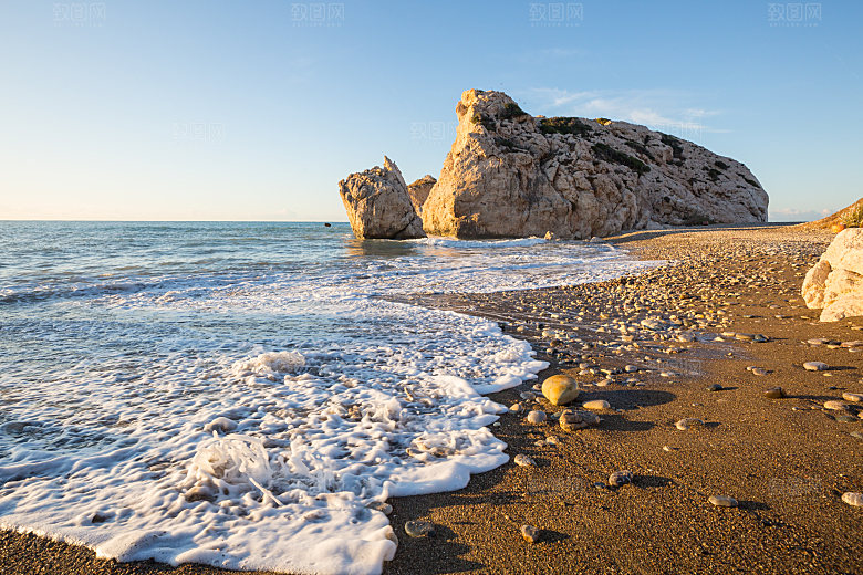高清海景海滩沙滩海边大海蓝色海洋壁纸素材