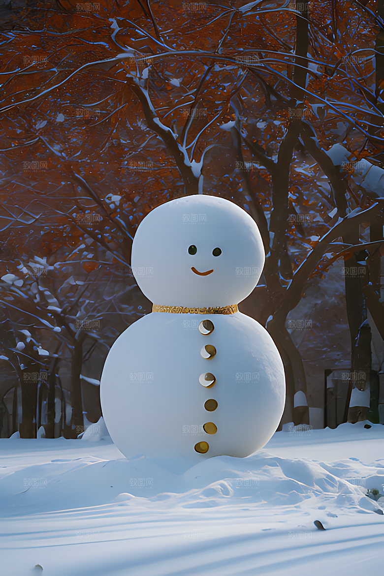 雪人摄影图片素材
